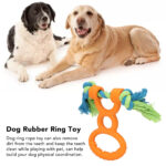 Dog Rubber Ring Rope Toy Safe Portable Dog Chew Teething Toy For Training Teeth Cleaning Gum Massage - Image 7