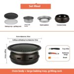 Household Outdoor Portable Charcoal Grilled Smoke-free Barbecue Oven - Image 5