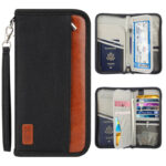 Large Capacity Multifunctional Long Anti-theft Swipe ID Bag Travel Passport Holder - Image 6