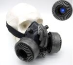 BadBoyStudio steampunk glasses cyber glow mask gas mask - Image 3