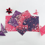 Double-sided Two-color Japanese-style Floral Origami Square Printing Origami - Image 6
