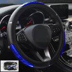 Reflective Longteng leather car steering wheel cover - Image 2