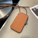 Fully Equipped Twist Lock Palm Print Leather Simple Solid Color Horizontal Mini Bag - Image 2