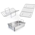 Stainless Steel Outdoor Square Large Capacity Barbecue Tray - Image 2
