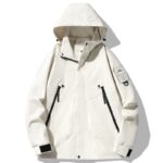 Single-layer Outdoor Shell Jacket Thin Windproof Waterproof Mountaineering Suit - Image 3