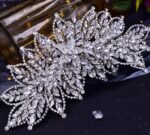 European And American Bridal Headdress Luxury Rhinestone Wide Headband - Image 4