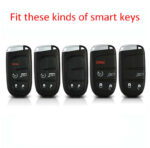 For Key Case Cover Dodge Chrysler Fiat Carbon Fiber Silicone Case Remote Key Protection Case - Image 6
