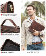 Leather Portable Multi-function Flat Cover - Image 4