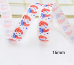 Stars And Stripes Ribbon Dovetail Bowknot Hair Ring Double Stitching Dovetail Ribbon - Image 6