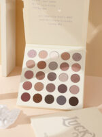 Cream Eye Ling 25 Color Eyeshadow Beads Matte Earth Milk Tea Large Pan Eyeshadow Palette - Image 6