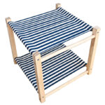 Pet Camp Bed Solid Wood Double Layer Cat Hammock Upper And Lower Bunk Removable And Washable - Image 5