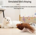 Interactive Chirping Bird Cat Toy, 2025 New Flying Interactive Flapping Chirping Bird Cat Toy, Flapping Bird Cat Toy For Indoor Bored Cats, Flapping Bird Cat Toy - Image 7