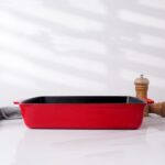 Cast Iron Uncoated Binaural Rectangle Fry Pan - Image 4