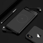 Thin And Light Type 10000mAh Digital Display Wireless Power Bank With Built-in Cable - Image 4
