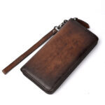 Hand-rubbed Color Multi-card Position Clutch Casual Leather Wallet - Image 5