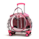 Small Pet Trolley Bag Portable Dog Diaper Bag Transparent Shoulders Cat Bag Space Capsule - Image 7