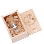 Personalized Wood Lettering Drift Bottle Storage Disk - Image 4