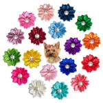 Pet Supplies Head Flower Bow Rubber Band Petal Pearl - Image 6