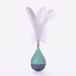 Pet Cat Toy Tumbler Tease Cat Ball Bite-resistant Tease Stick Feather Self-healing - Image 3