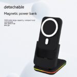 Magnetic Three-in-one Wireless Charger Electrical Magnetic Power Bank 5000 MA Magnetic Wireless Charger - Image 2