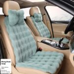 Bubble Velvet Winter Car Cushion Thickened Warm Plush Warm Universal Seat Cushions Seat Cover - Image 5