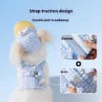 Pet Dog Cat Hat Outdoor Sunshade Anti-strangulation Hand Holding Rope Chest Strap - Image 2