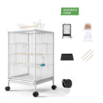 Parrot Xuanfeng Bird Cage With Feeder Toy Grass Nest Breeding Box - Image 7