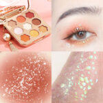 Nine Colors Matte Pearlescent Waterproof Long Lasting Star Bright Diamond Eyeshadow Palette - Image 2