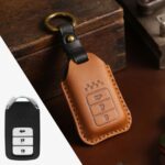 Full Leather Car Key Case Cowhide - Image 6