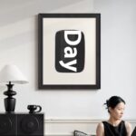 Black And White Lines High-end Abstract Paintingfor Hanging Retro Decorative Painting - Image 4