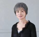 Women's Flower White Short Straight Top Old Flower White Mixed Human Hair Wigs - Image 3