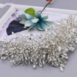 Bridal Tiara Wedding Crystal Crown Handmade Accessories - Image 2