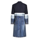 Autumn And Winter Contrast Color Splicing Coat Women's Mid-length - Image 2