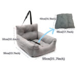 Pet Cathouse Doghouse Car Sofa Pet Bed Co-driving Seat - Image 8