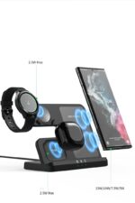 Vertical Wireless Charger Wireless Dock 3in1 Mobile Phone Headphone Charging Stand - Image 7