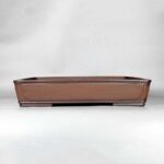 Half-handmade Purple Sand Retro Rectangular Simple Flower Pot