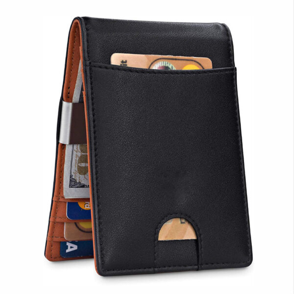 Pure Leather Rfid Men's Anti-theft Swiping Amazon Card Cover Card Holder