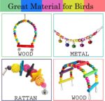 7PCs Parrot Toys Bird Cage Accessories - Image 6
