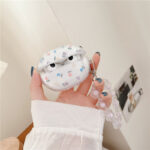 Small Floral Butterfly Wireless Bluetooth Headphone Set Transparent Silicone Soft Box - Image 2