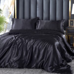 Artificial Silk Double-sided Silk Satin Quilt Cover Bed Sheet Four-piece Set - Image 4