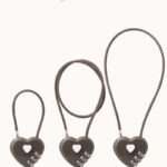 Peach Heart Long Wire Rope Love Lock - Image 6