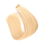 Second Generation Hand-knitted Hair Weft White Hair Extension Braid Real Hair - Image 3