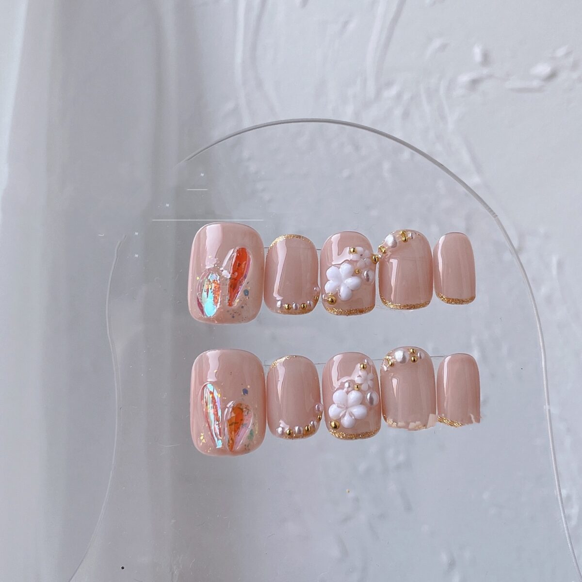 Pearl Floret Removable Nail Patch - Image 4