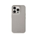 Cream Grey Patterned Leather Phone Case - Image 7