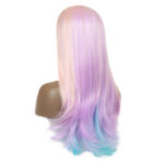 Gradient Color Inner Buckle Long Curly Hair High Temperature Silk Color Lace Headgear - Image 5