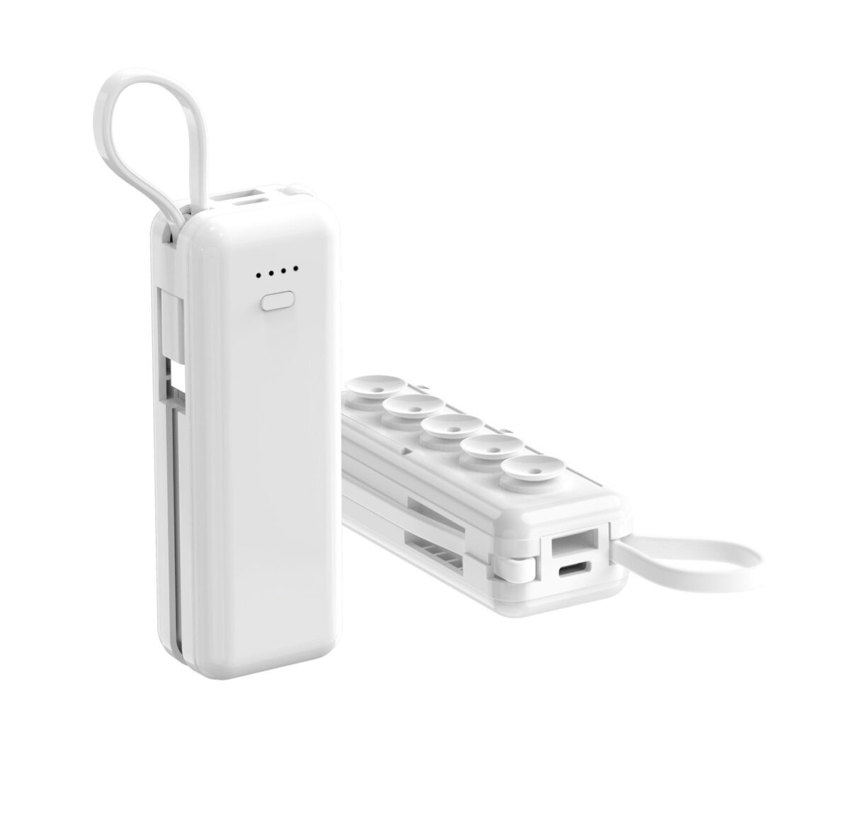 Capsule Power Bank With Cable Suction Cup Mobile - Image 2