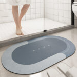 Cushion Bathroom Sliding Door Floor Foot Mat - Image 5