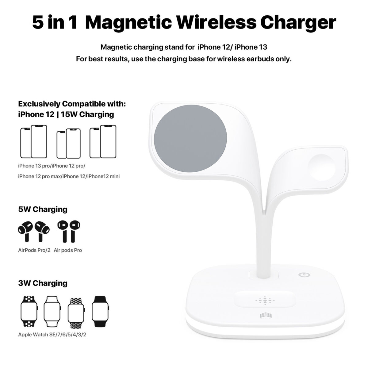 Phone Desktop Wireless Charger Watch Headphone Stand - Image 6