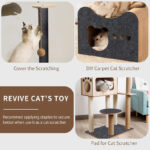 Pruning Cat Scratch Self-adhesive Carpet Mat Suitable Tree Cats - Image 3
