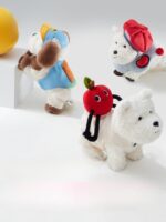 Babycare West Highland Plush Puppy Command Dog Scarf Hat Dog Clothes Set - Image 2